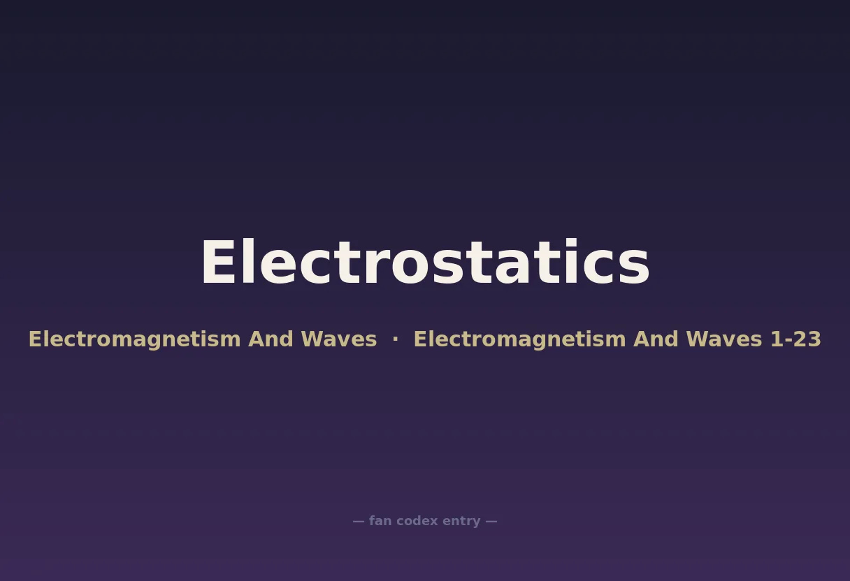 Electrostatics
