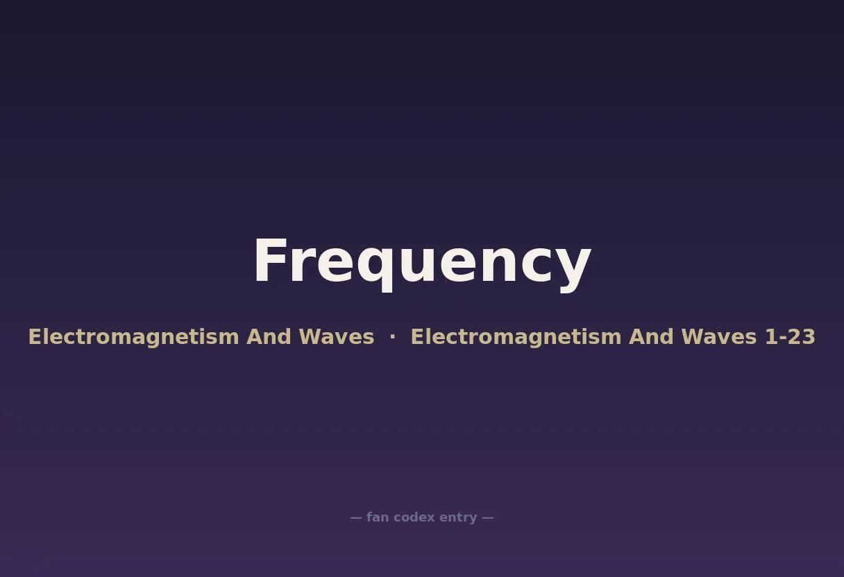 Frequency