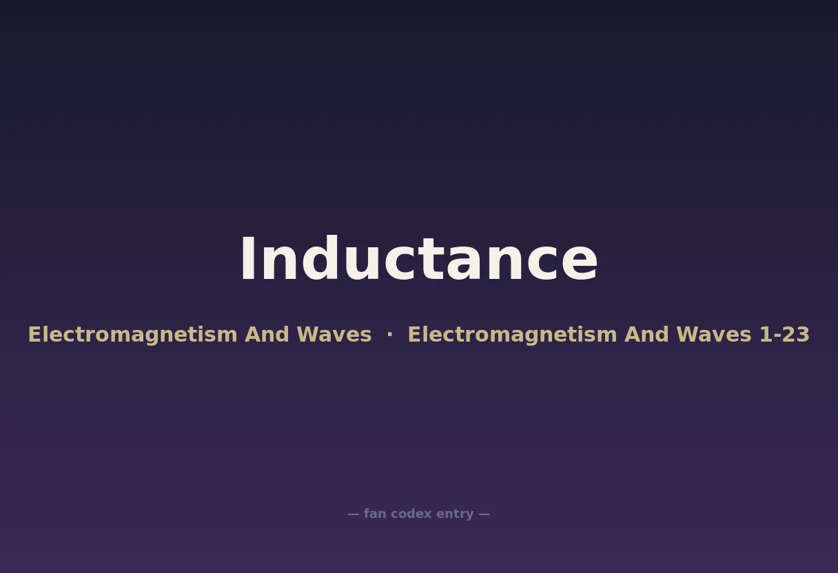 Inductance
