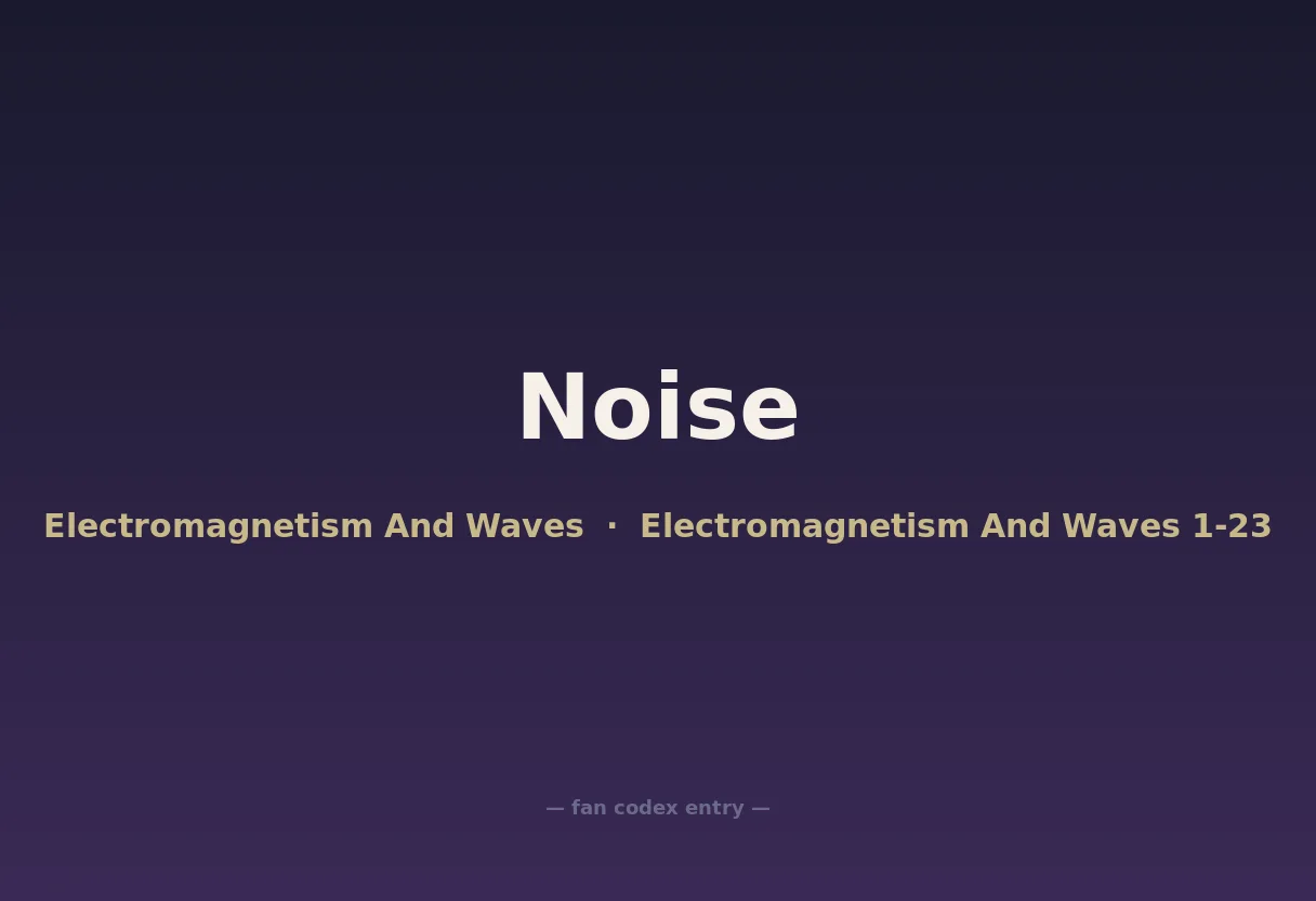 Noise